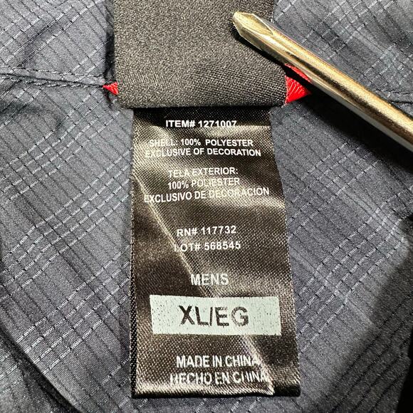 Gerry Men’s Navy Blue Striped Short Sleeve Button Up Shirt Size XL - Picture 5 of 7